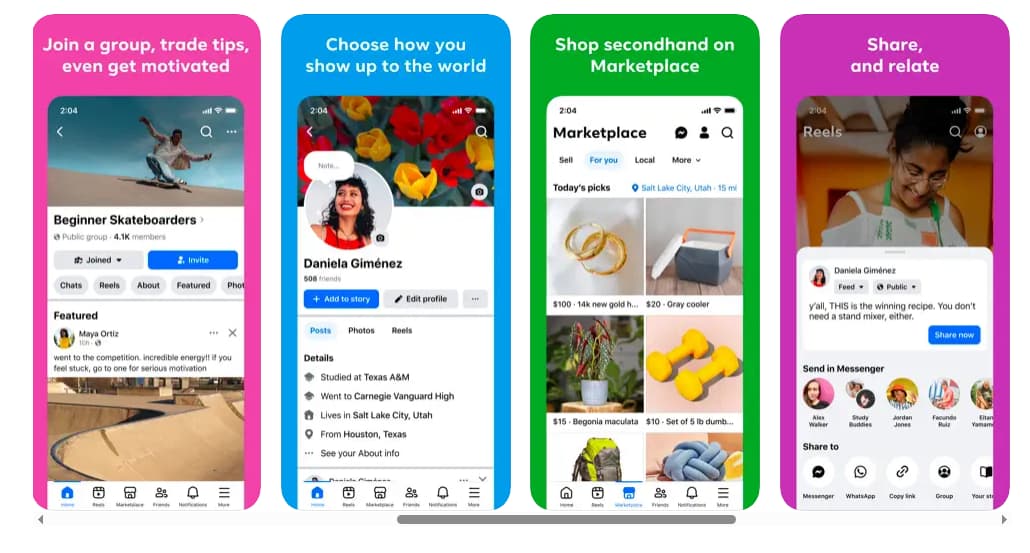 Facebook アプリの魅力・メリット