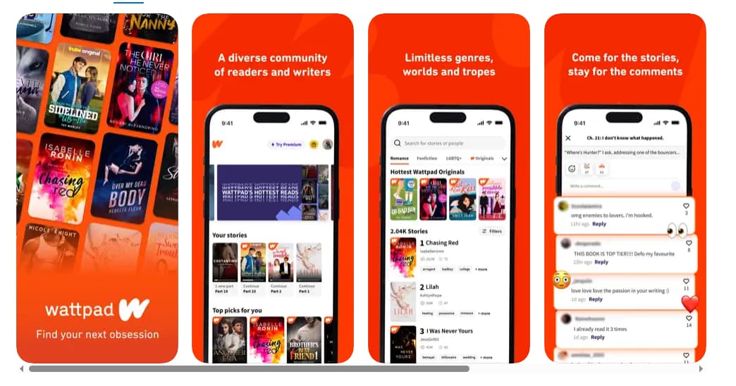 Wattpadでできること
