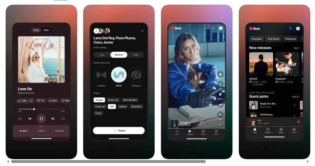 YouTube Musicの主な特徴